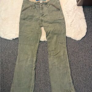 Vintage Boot Cut pants with floral embellishments